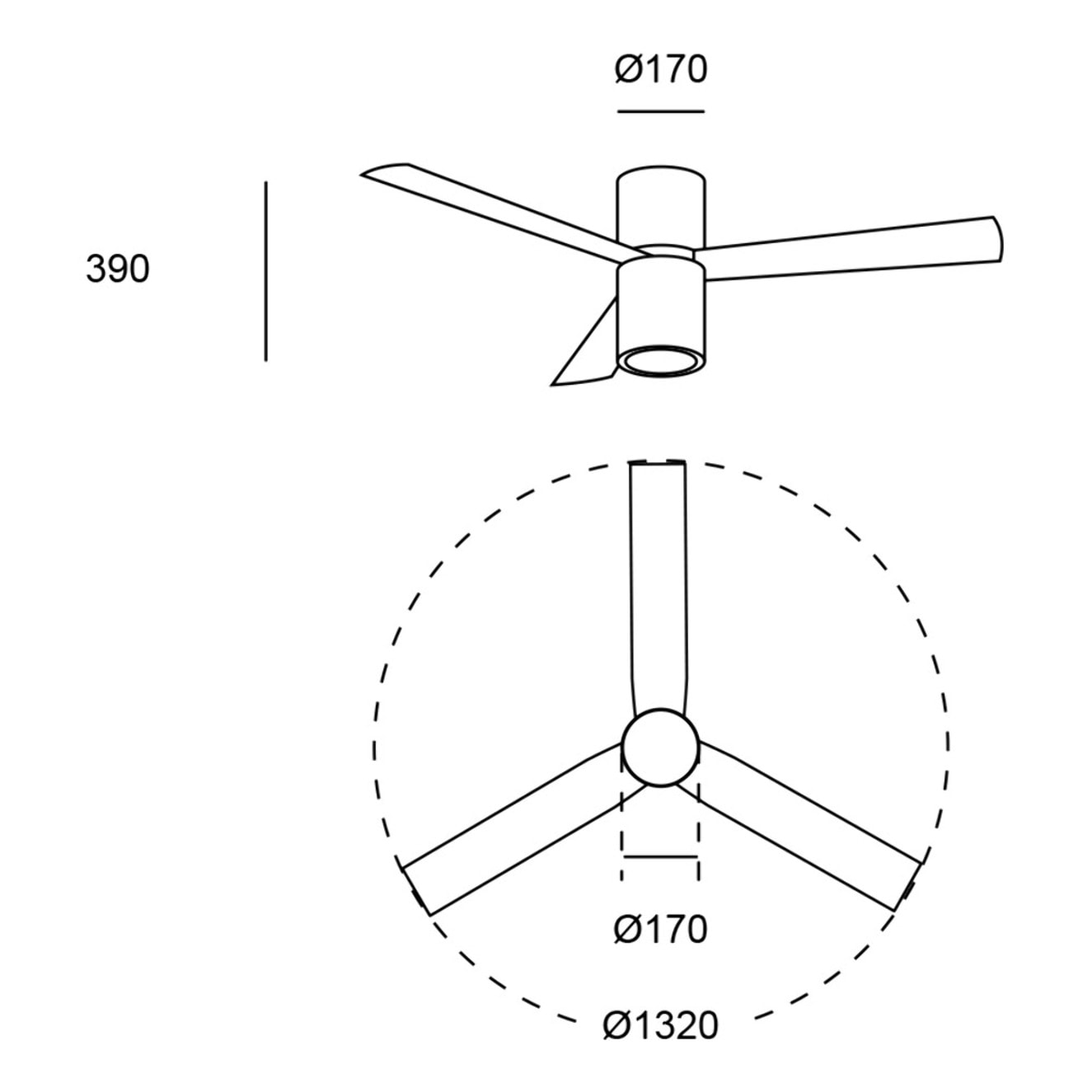 Forlight Ventilador IP20 Formentera E27 23W Gris Blanco