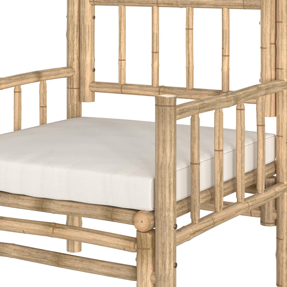 Fauteuil de jardin en bambou naturel - Vadella