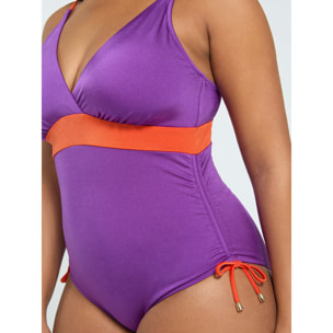 Fiorella Rubino - Bañador entero color block - Violeta