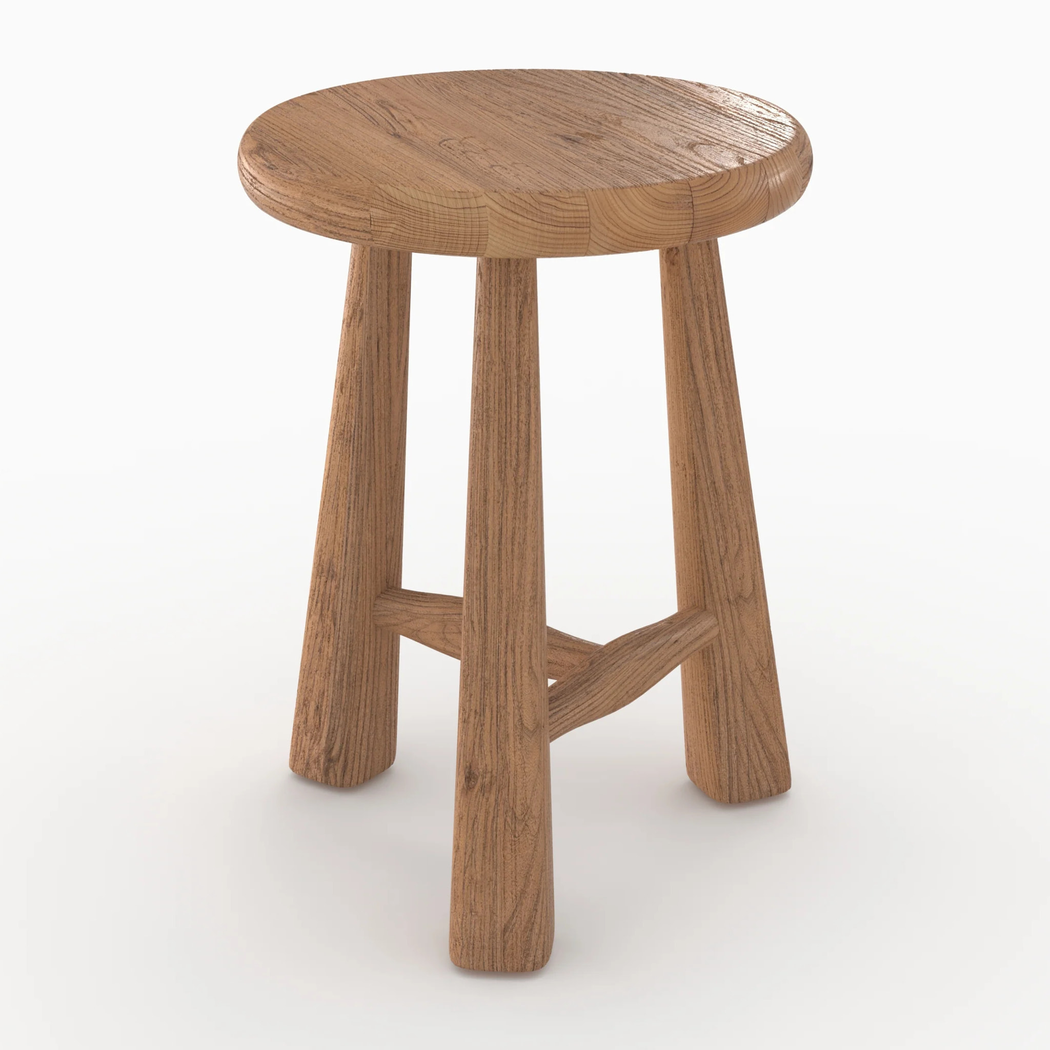 Tabouret en bois d'orme H42 - Toby