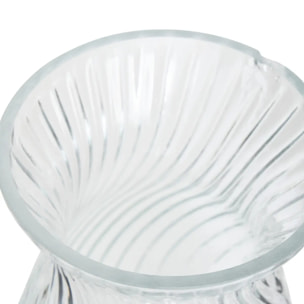 Vase Melty en Verre 14x14x20,5cm Transparent