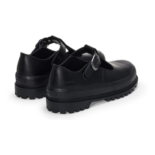 Superga - Mujer Negro - 2541 MARY JANE BOX LEATHER