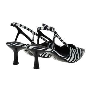 Décolleté sling back Donna Tata Italia Bianco