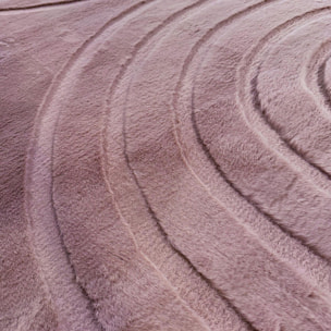 ALASKA - Tapis doux à motif arc rose