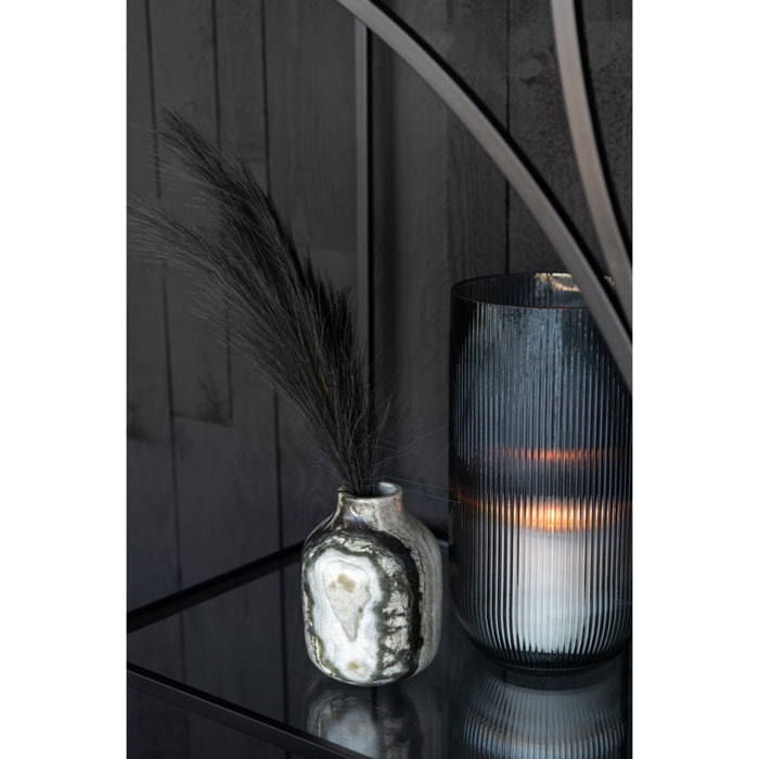 J-Line vase Marbre - pierre - noir/gris