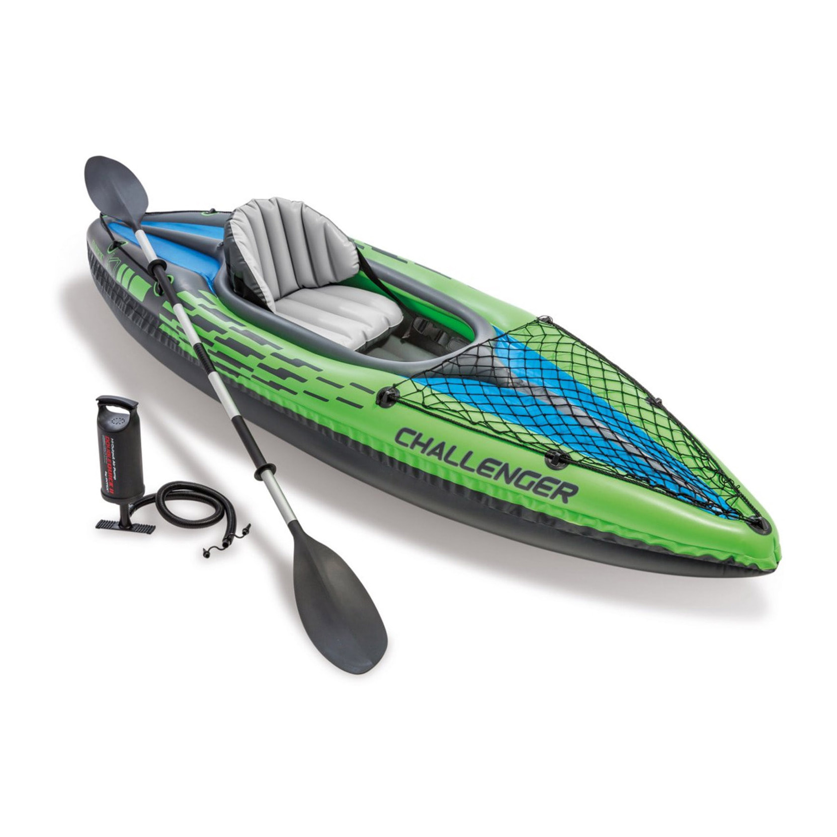 Intex Canoa Gonfiabile Challenger K1, 1 posto, 274x76x33 cm