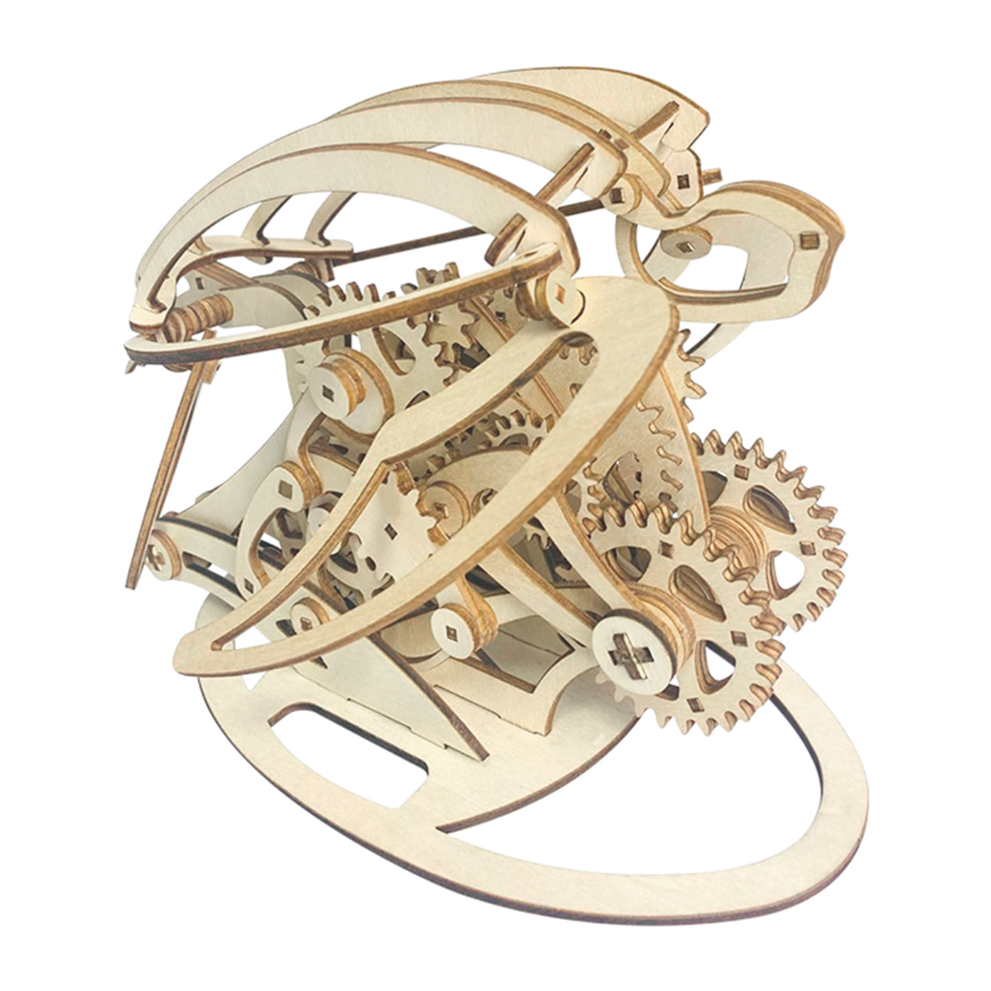 Modello in legno 3D, design di tartaruga meccanica. 200 pezzi.