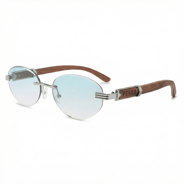 Gafas de Sol Feler 1820-3 Polarizadas de Madera Unisex 57 mm