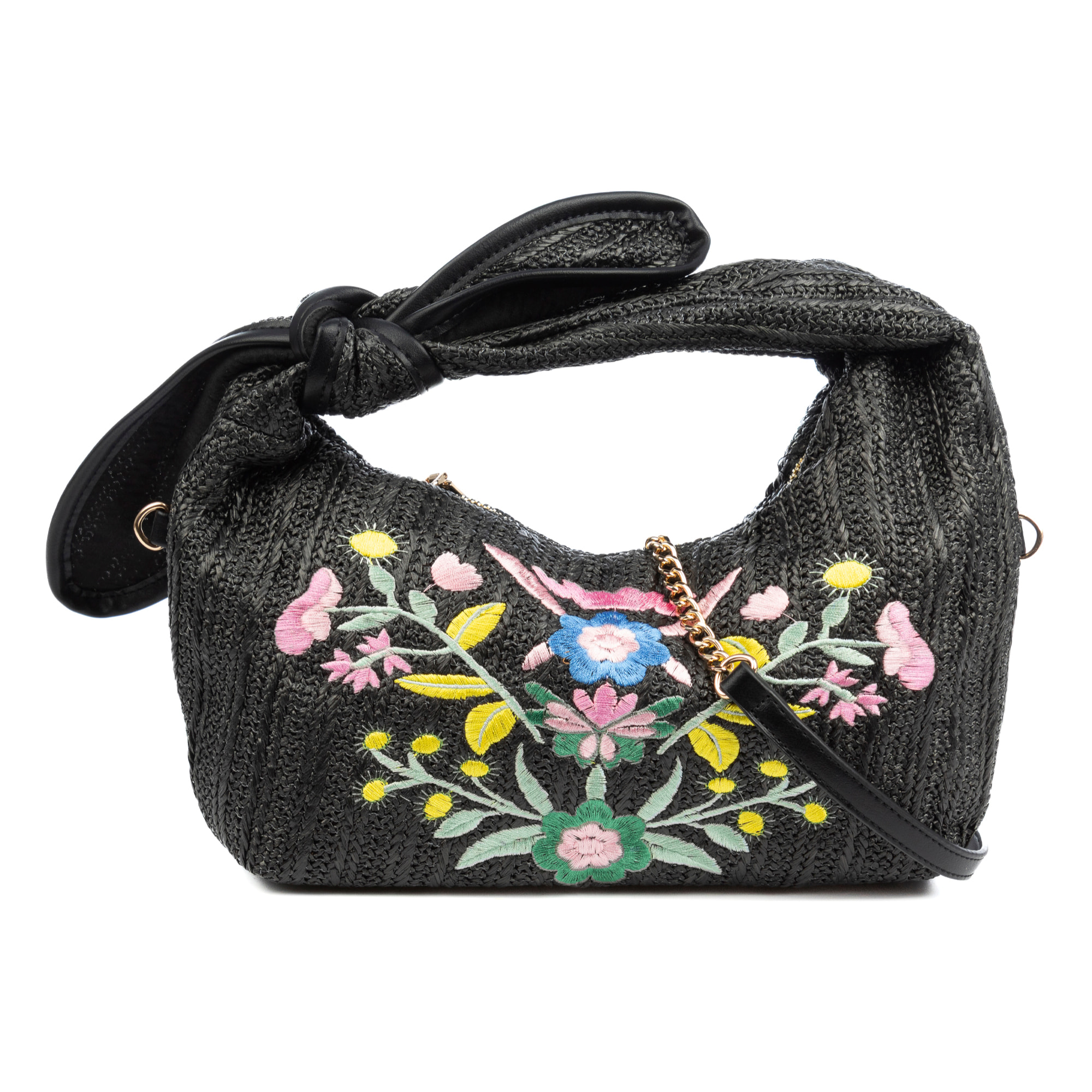 Bisagno Bolso de hombro Mujer. Fabricado en tela y piel sintética PU con diseño de flores.