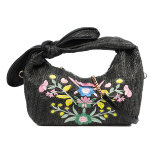 Bisagno Bolso de hombro Mujer. Fabricado en tela y piel sintética PU con diseño de flores.