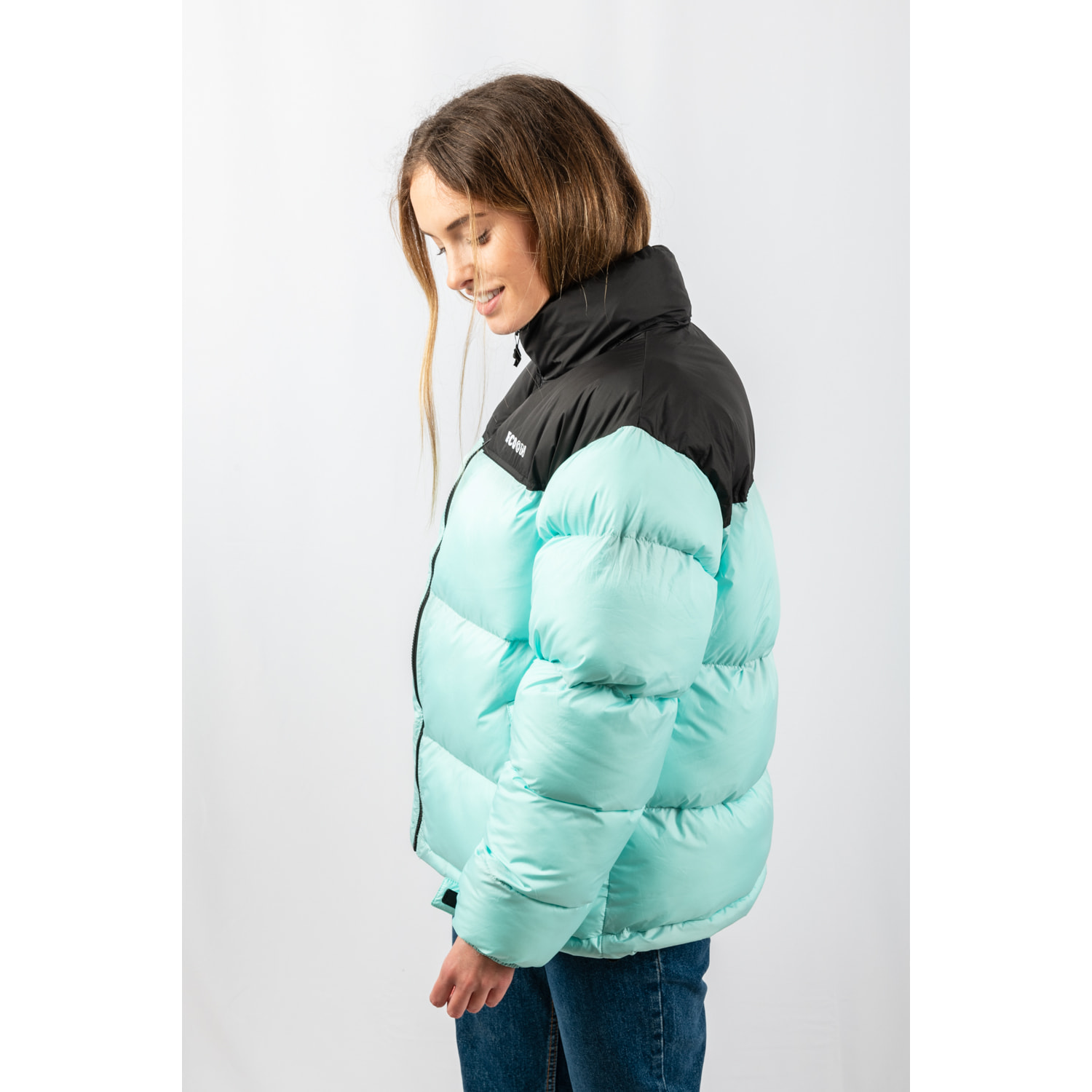 Chaqueta para mujer ECOON Lisboa short jacket - Turquesa