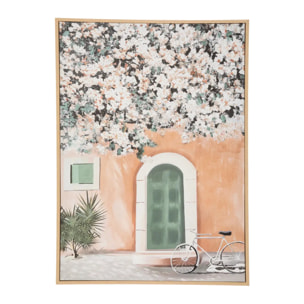 Toile imprimée "Yeli" bois 50x70cm