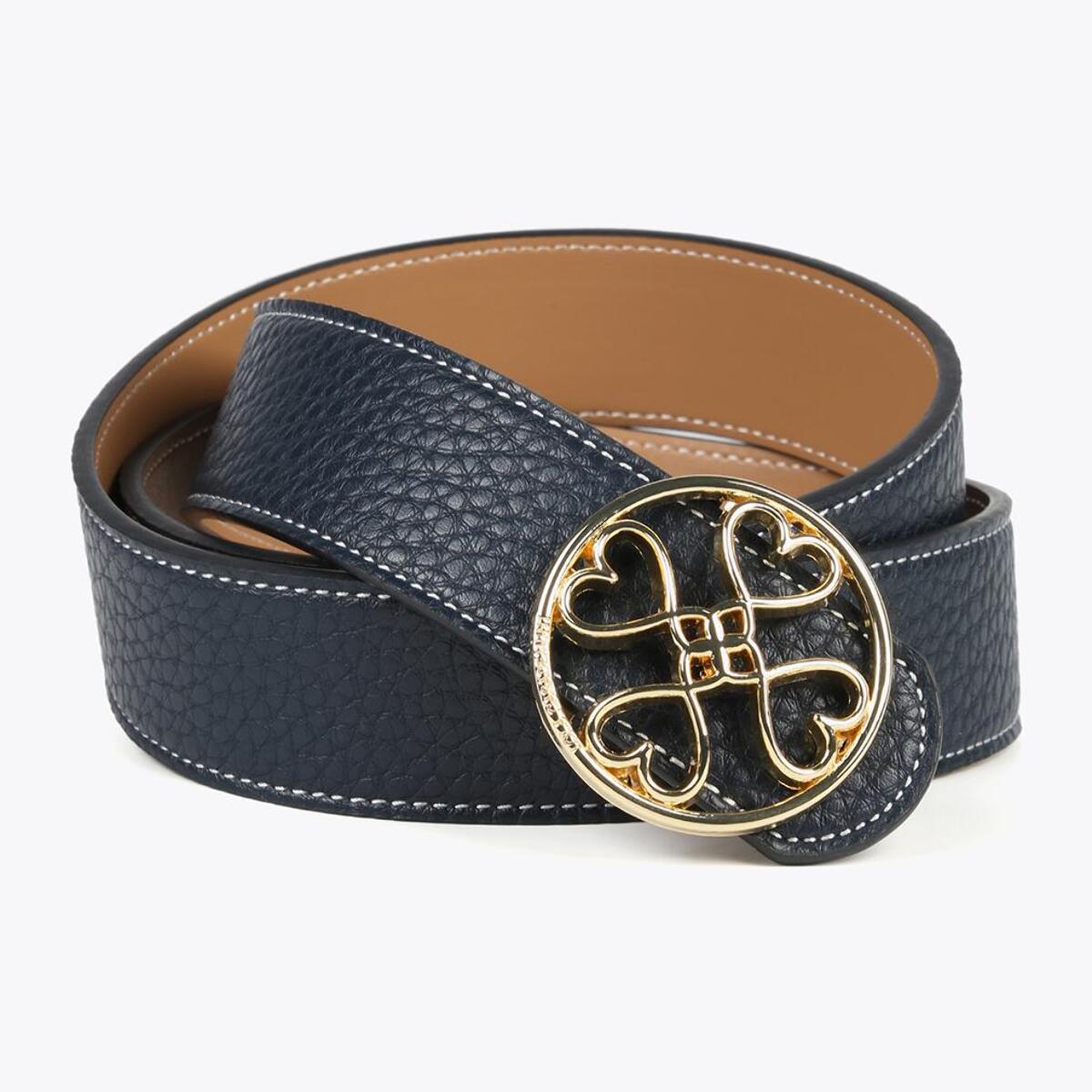 Cintura double face trifoglio cuori