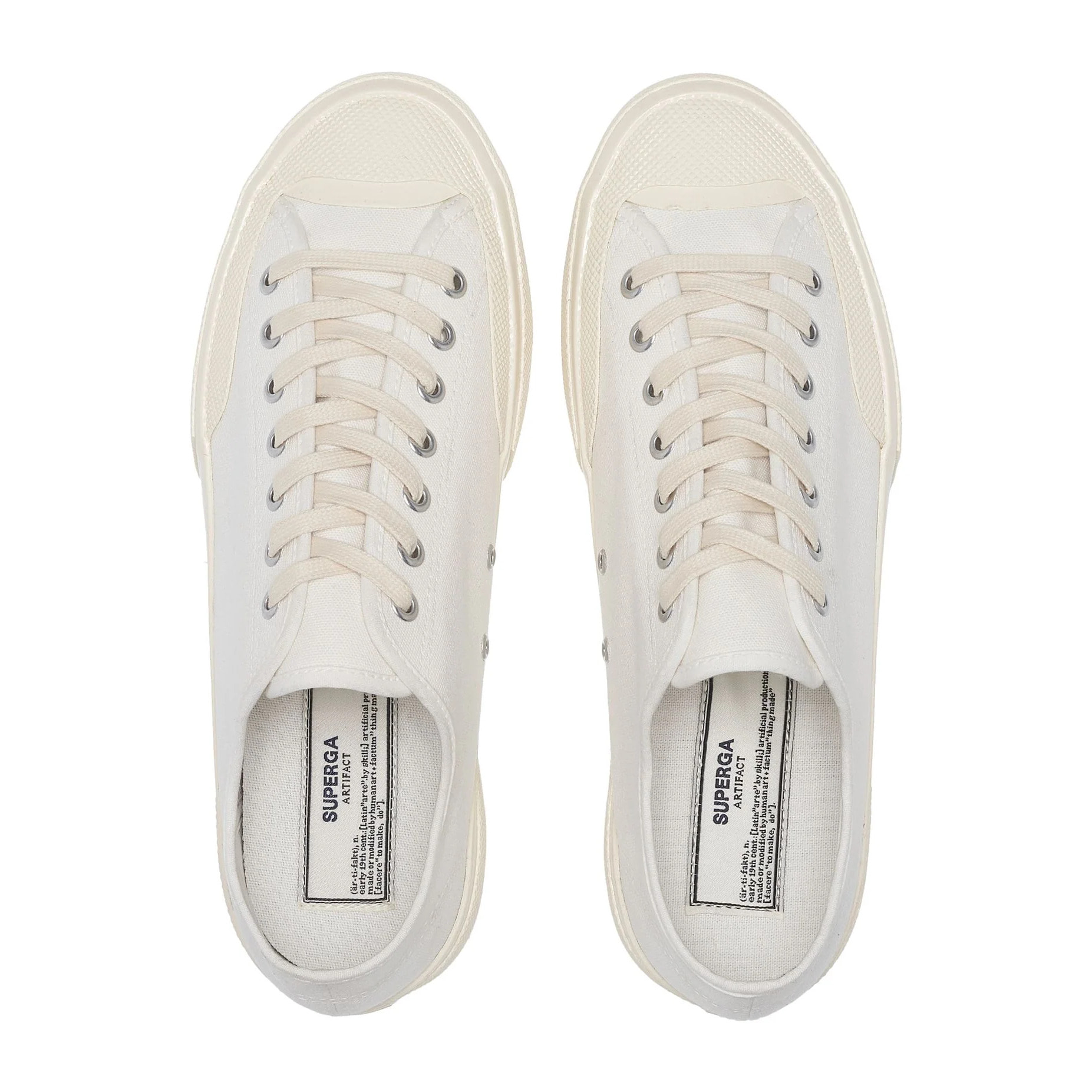 Superga - Sneakers Uomo Donna Bianco - 2432 WORKS LOW CUT COTTON CANVAS