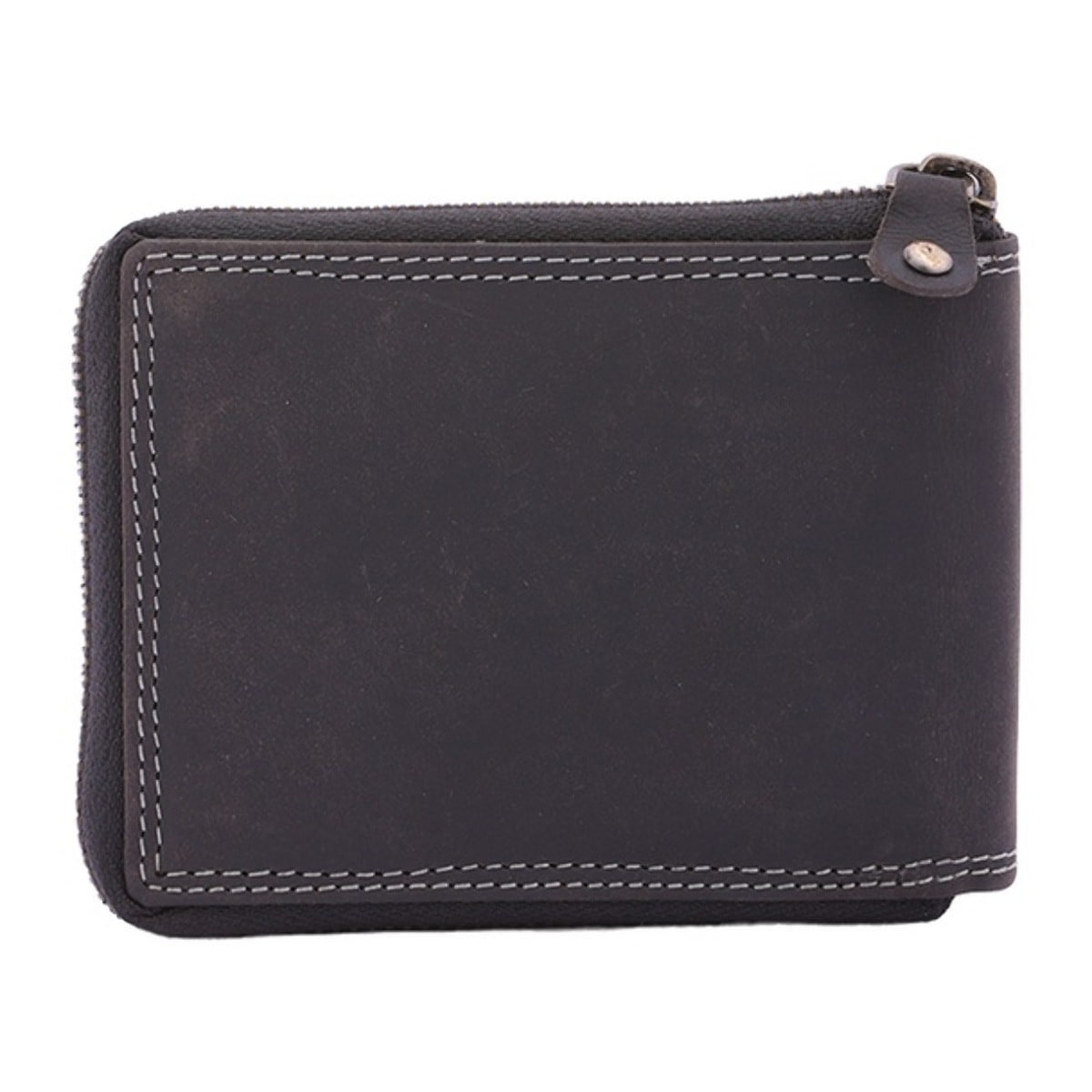 Portafoglio uomo in vera pelle - Modello False - Casual - 9.5 x 12.5 x 2.5 cm
