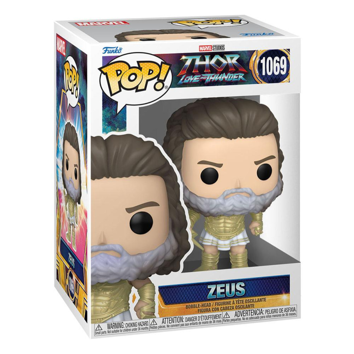 Thor: Love E Thunder Pop! Marvel Vinile Figura Zeus 9 Cm Funko