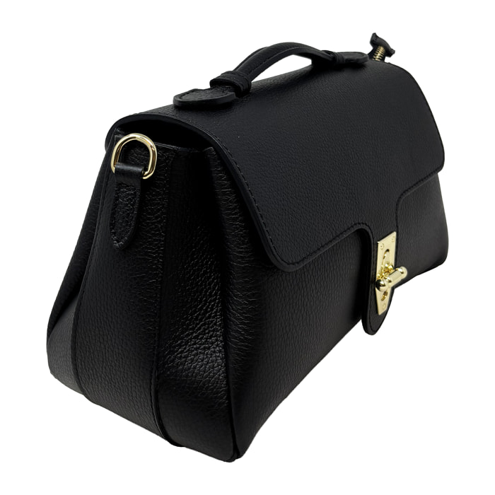 Borsa a Mano Elegante in Vera Pelle Made in Italy