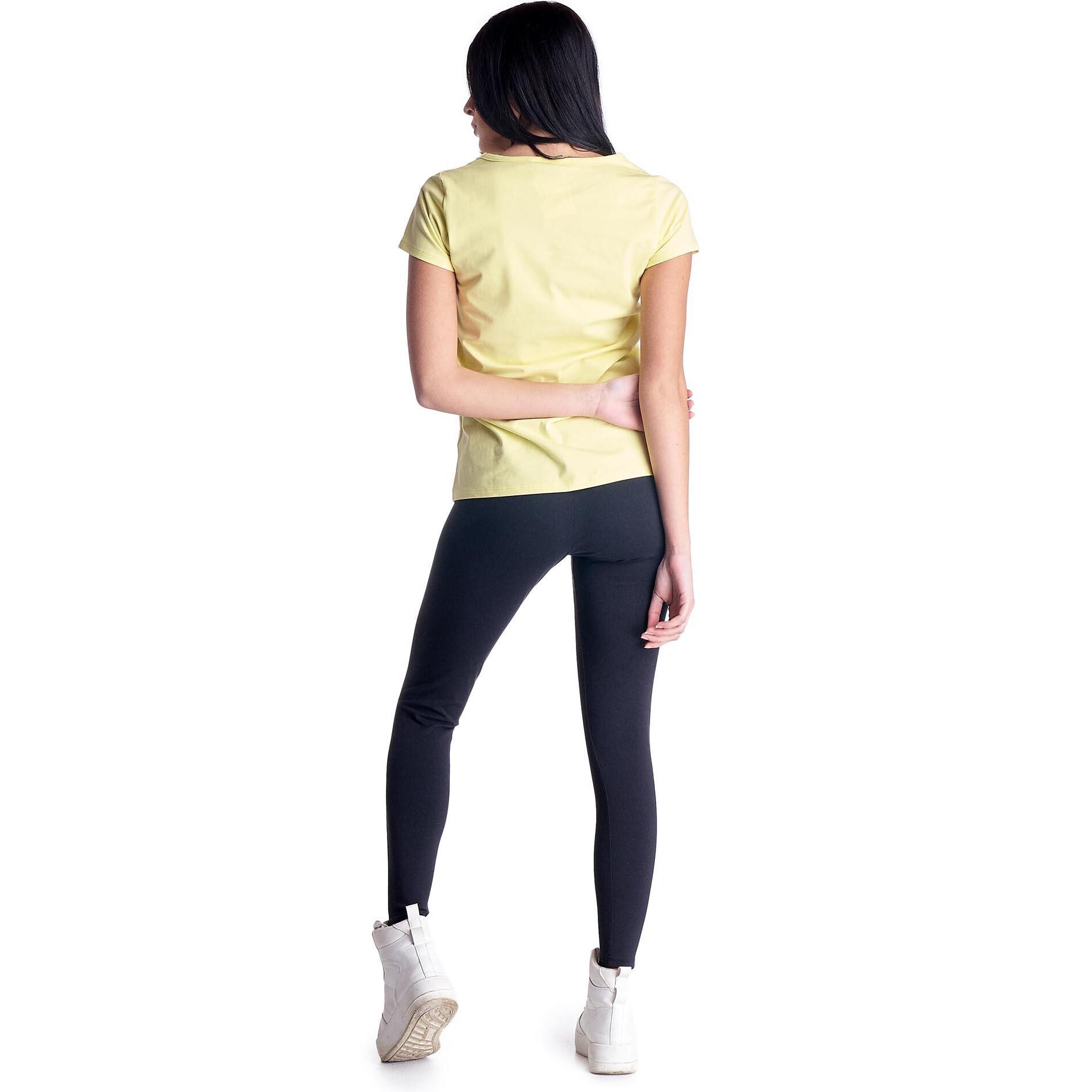 Camiseta básica mujer manga corta cuello redondo