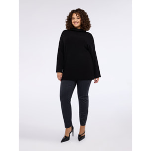 Fiorella Rubino - Pantaloni skinny fantasia spigata - Grigio