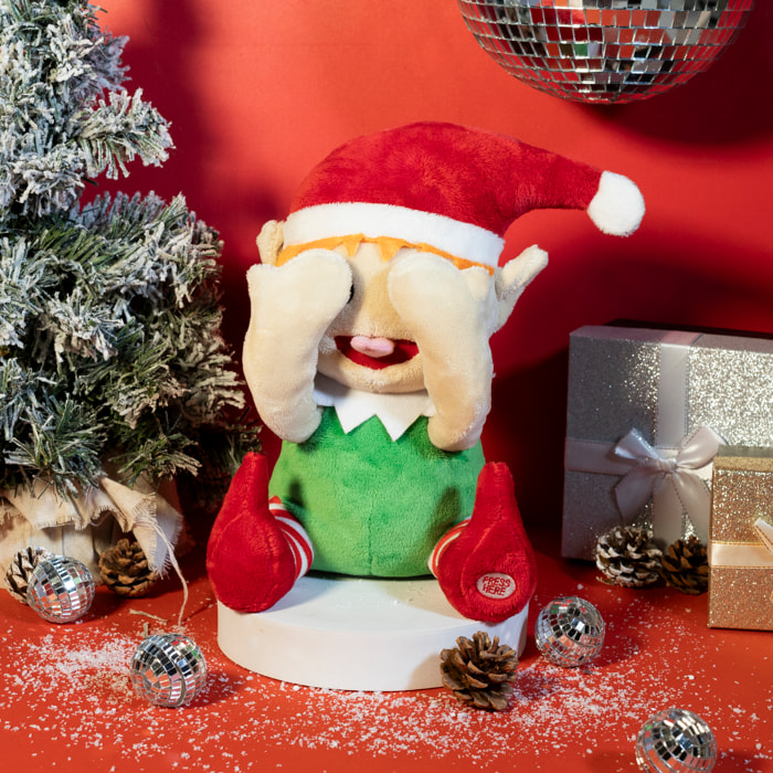 Peluche - JEUX 2 MOMES - Chanteur - A Piles - Vert et Beige