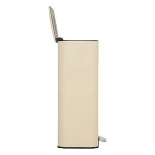Poubelle rectangulaire à pédale Delta 30L argile