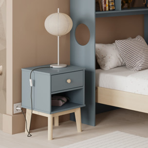 Table de chevet enfant 1 tiroir en bois - ELISE