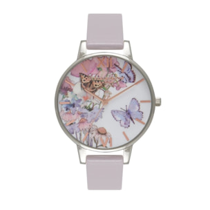 Reloj Olivia Burton OB16PP15 Mujer Analogico Cuarzo con Correa de Cuero