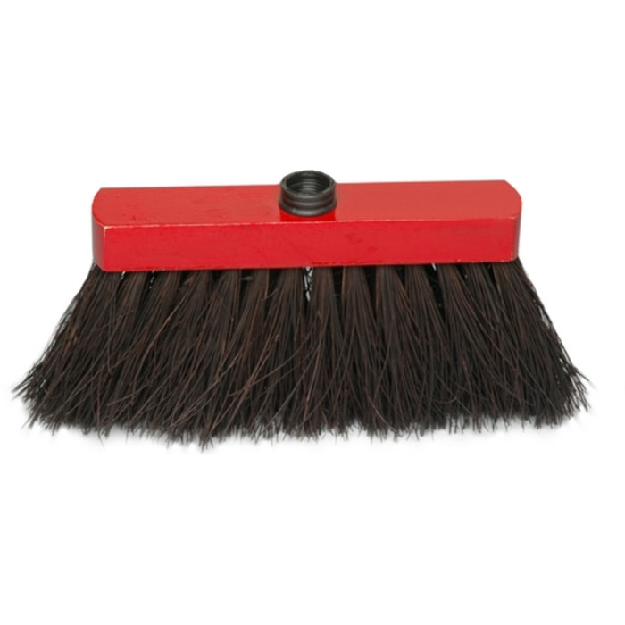 Balai atelier miquet bassine piassava rouge noir - Sans manche - MERCIER - 846