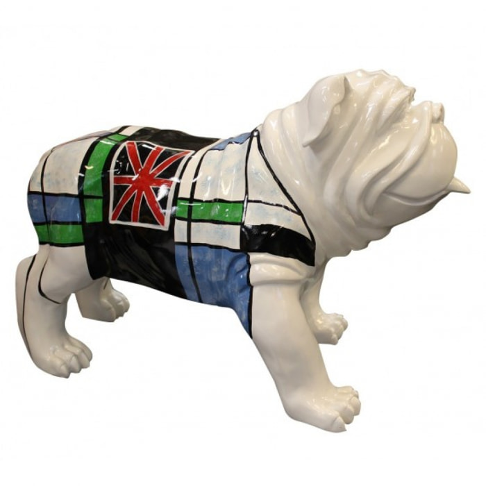 Sculpture chien bulldog anglais H30cm - ENGLAND