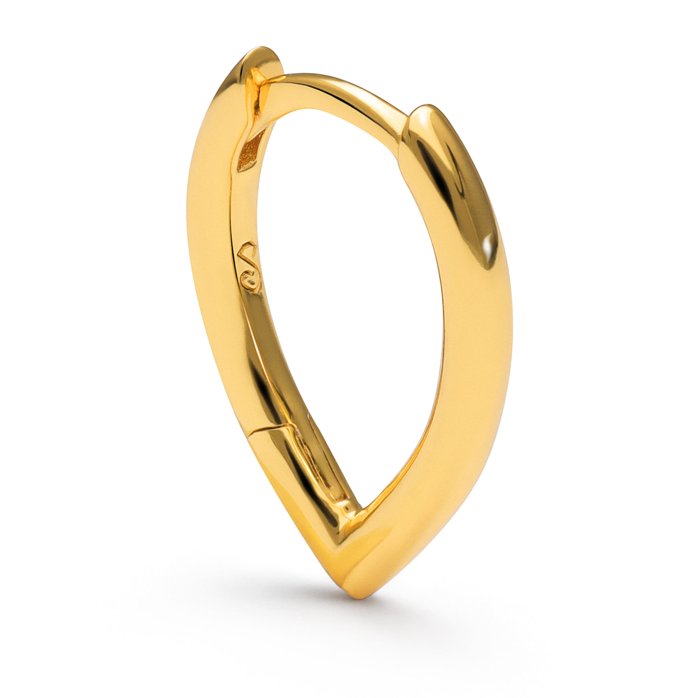 Orecchino Drop Argento Placcato Oro