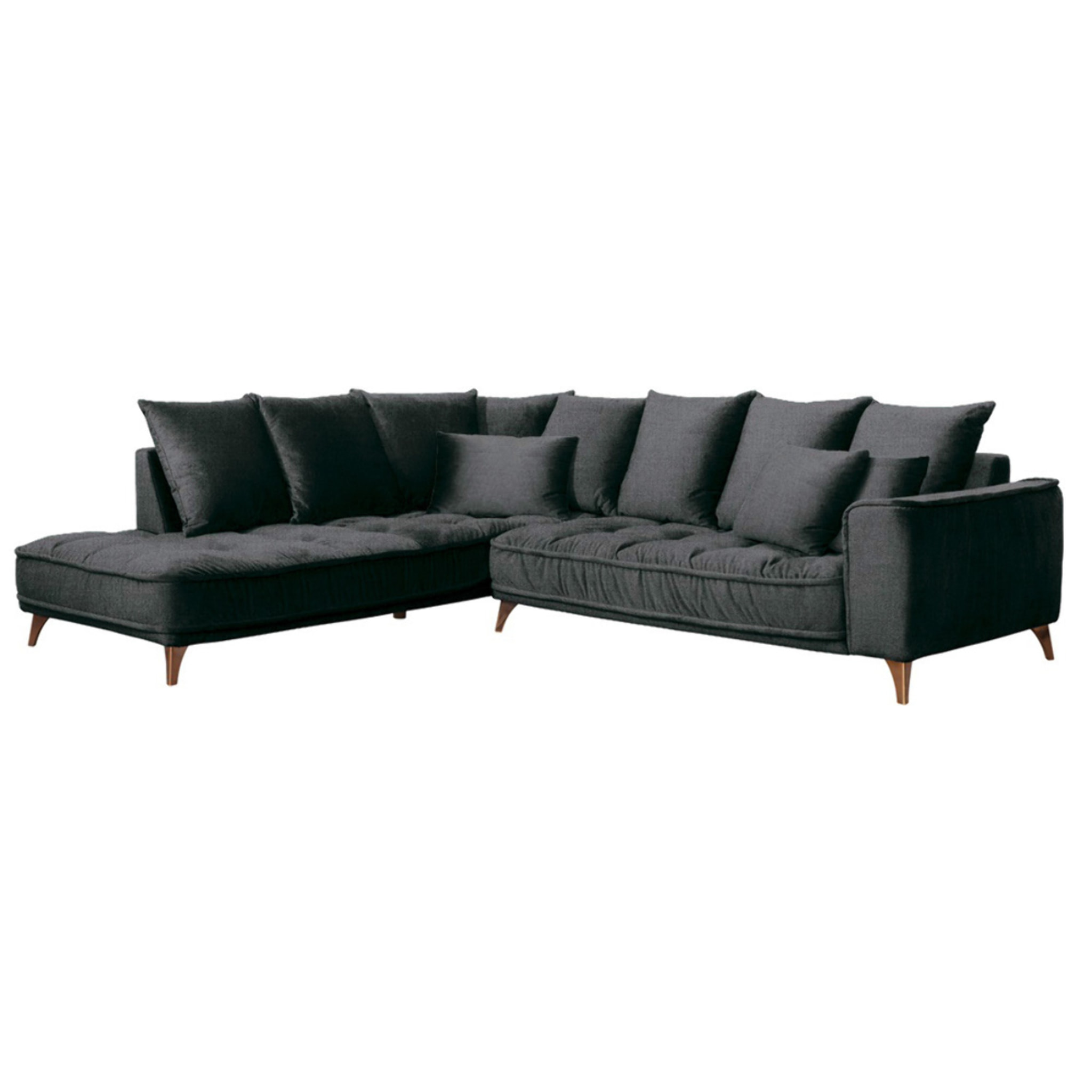 Canapé d'Angle Gauche Tissu Altamo, 4 Places, Housse Déhoussable, Style Scandinave