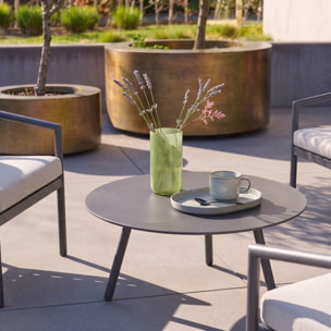Salon de jardin aluminium et cordes 4 places KORAVA