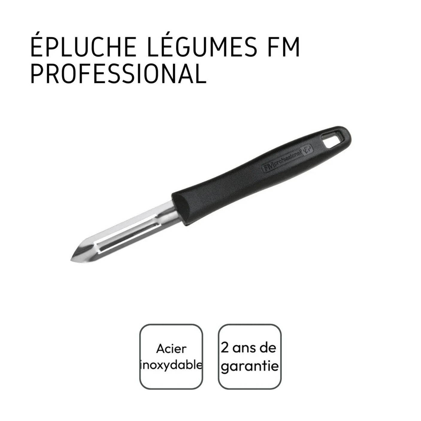 Lot de 2 couteaux éplucheurs économes 18,5 cm FM Professional