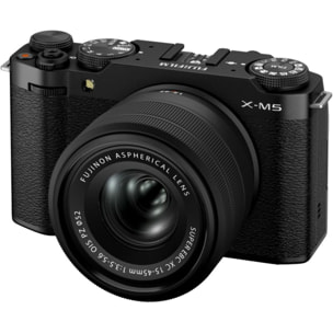 Appareil photo Hybride FUJIFILM Kit X-M5 Noir + XC15-45mm