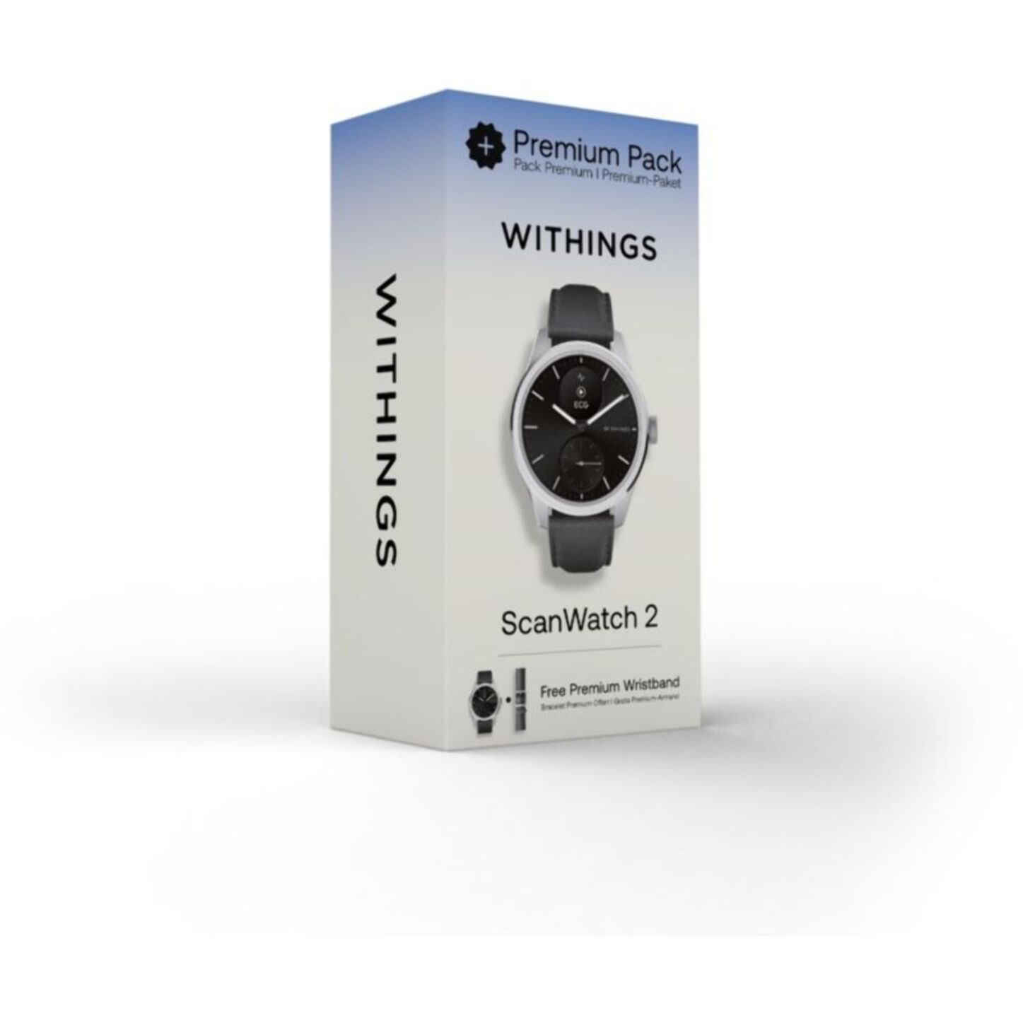 Montre santé WITHINGS Scanwatch 2 42mm Noire + bracelet Cuir