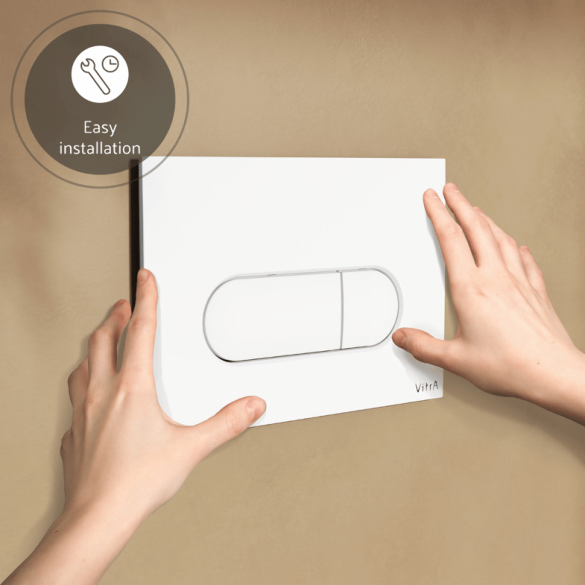 Plaque de commande Root Round Blanc
