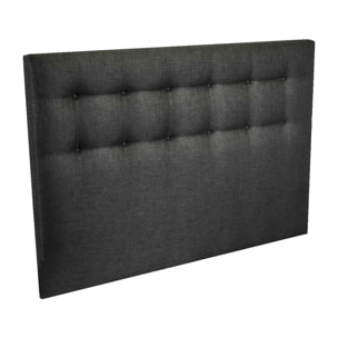 Tête de lit capitonnée CRÉPUSCULE anthracite