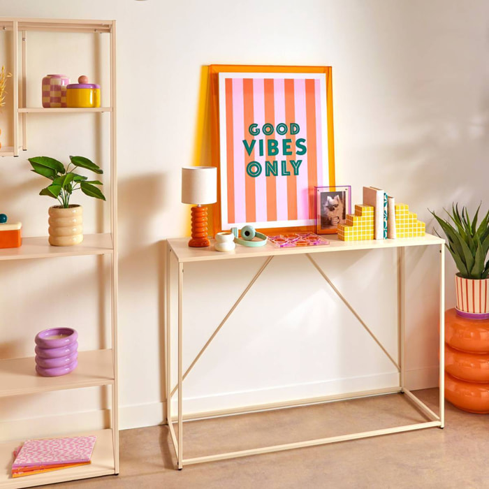 Console Gota beige finition mate poudrée