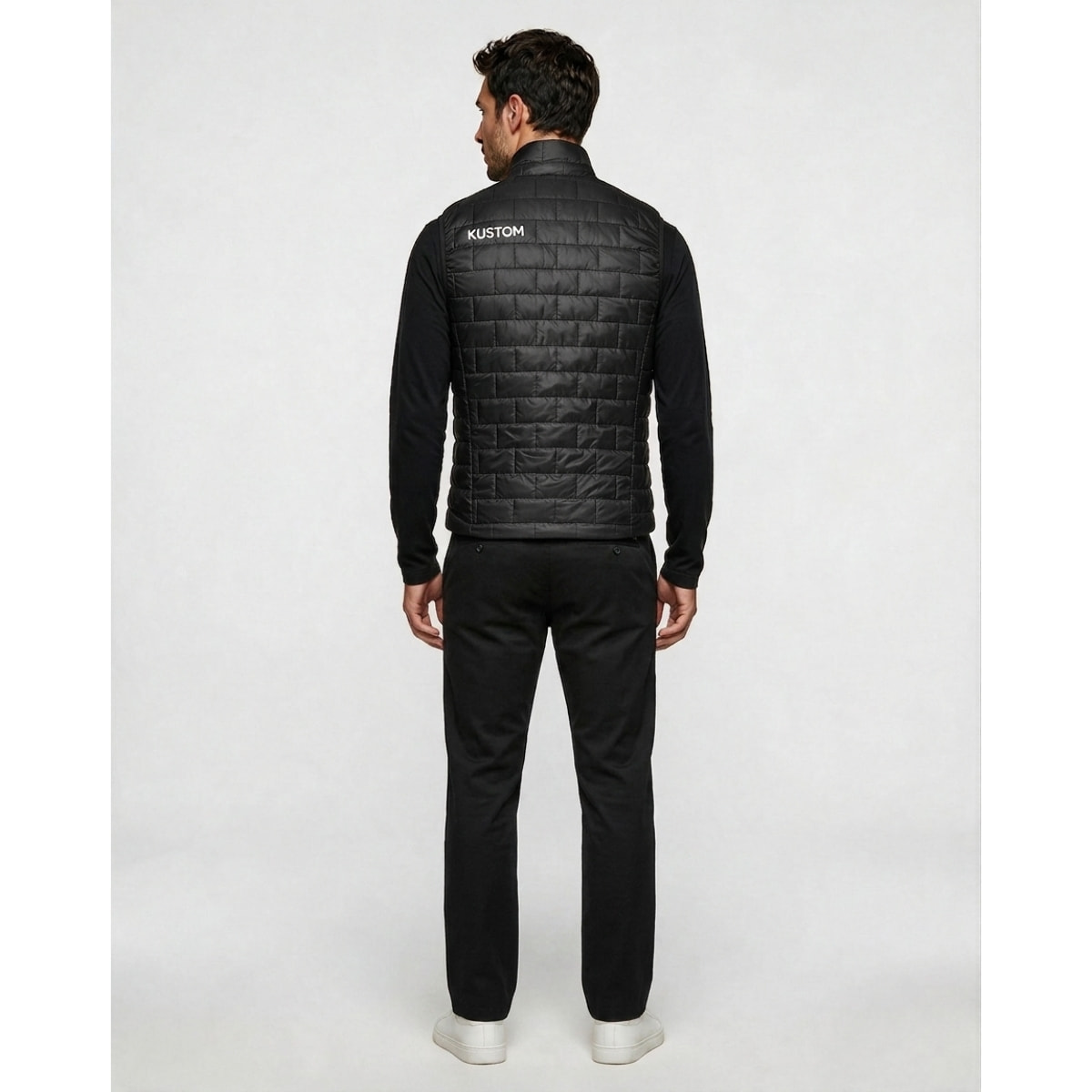 Chaleco térmico de montaña para hombre KUSTOM SOLARA - Negro