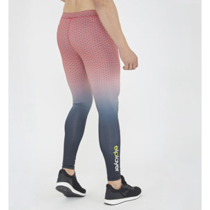 Legging da allenamento PIRAMID uomo rosso nero