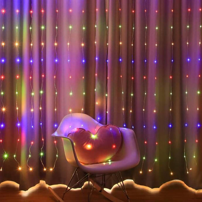 luces de navidad con 1000 luces led multicolor con 8 funciones y temporizador - 15 metros