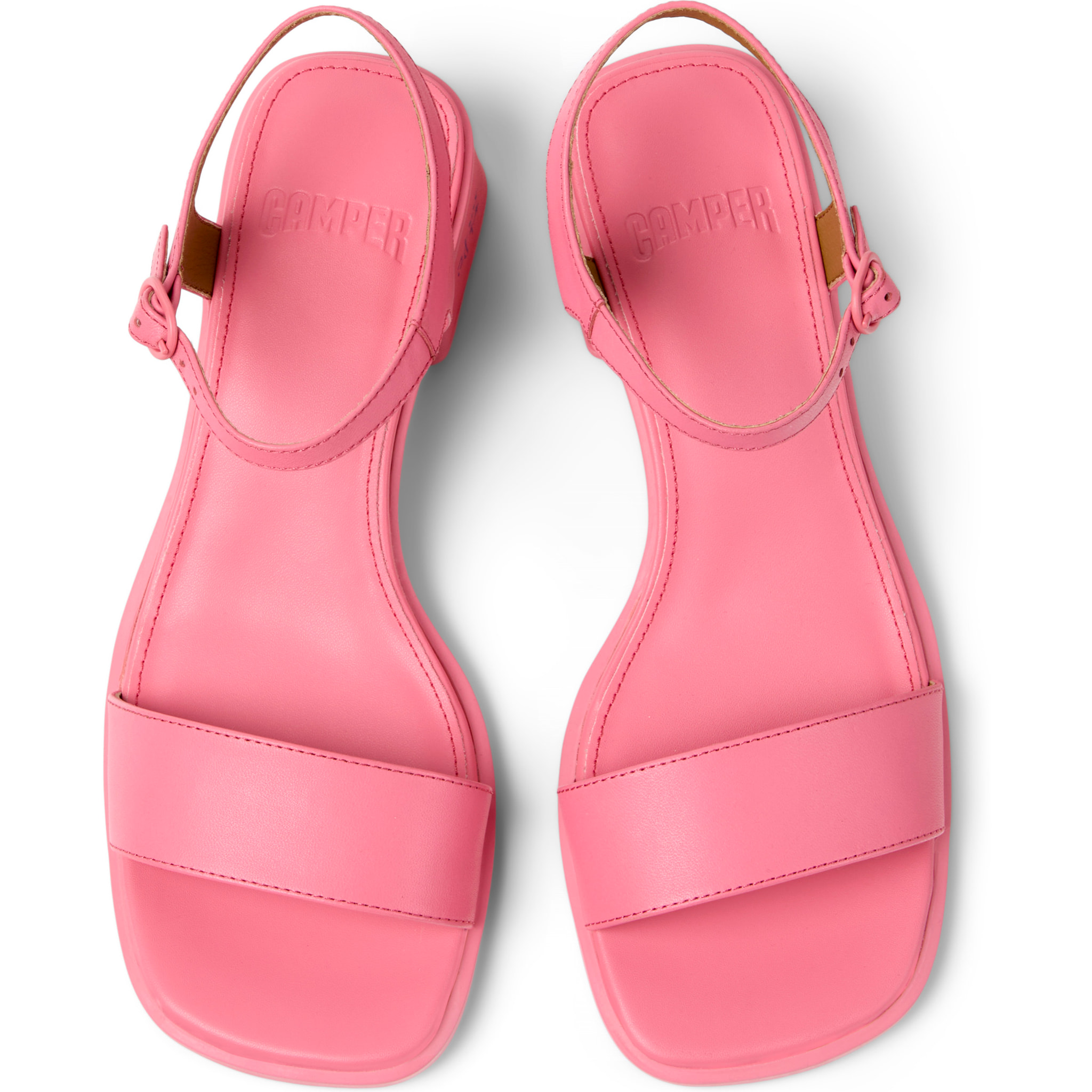 Sandalias - CAMPER Kora Sandal - Rosa - Cuero liso