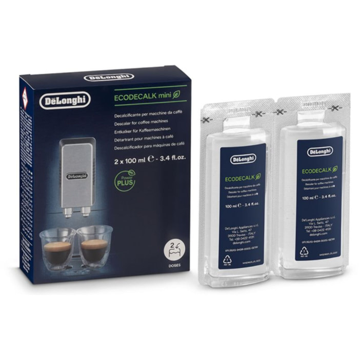 Détartrant DELONGHI DLSC200 ECODECALK 2 x 100 ML pour machine à café