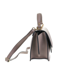 Borsa a mano da donna Made in Italy - Modello Elora Nova - 100% pelle - 23.5 x 15.0 x 10.0 cm