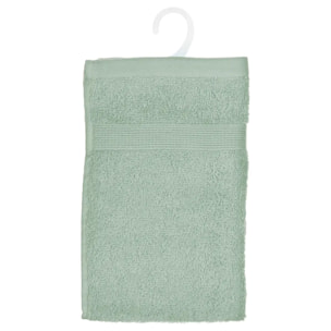 Serviette invité "Essentiel" coton vert 30x50cm