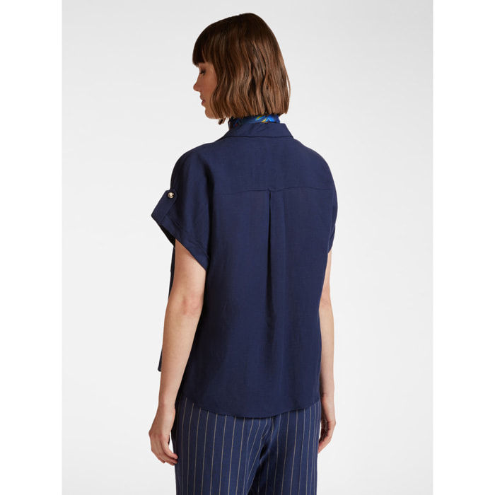Elena Mirò - Camisa de manga corta - Azul
