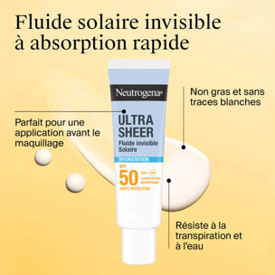 Ultra Sheer SPF 50 - Fluide Solaire Invisible Ultra Sheer Hydratation 50 ml