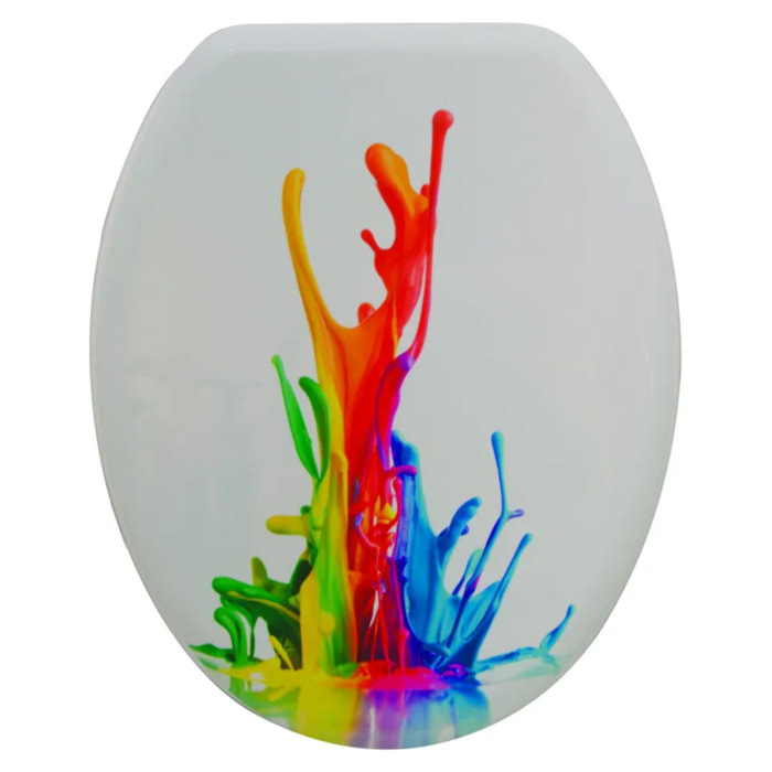 Abattant wc MDF PAINT - Charnières Zinc Spirella