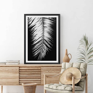 Poster palme x Affiche sous cadre noir