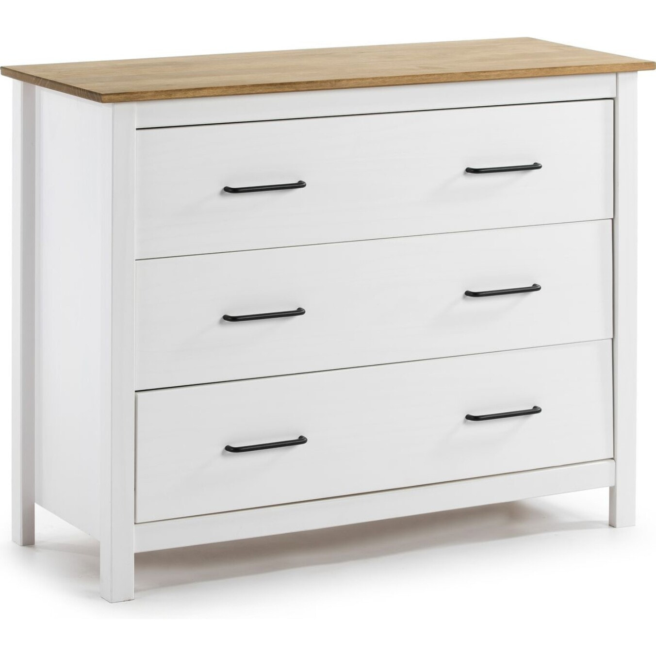 Commode 3 tiroirs en bois massif - IDA